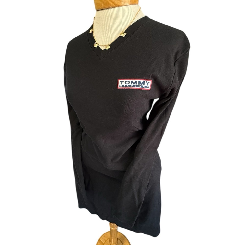 Vintage Y2K Tommy Hilfiger Womens Tee Shirt Dress Classic Logo Sheath Mini